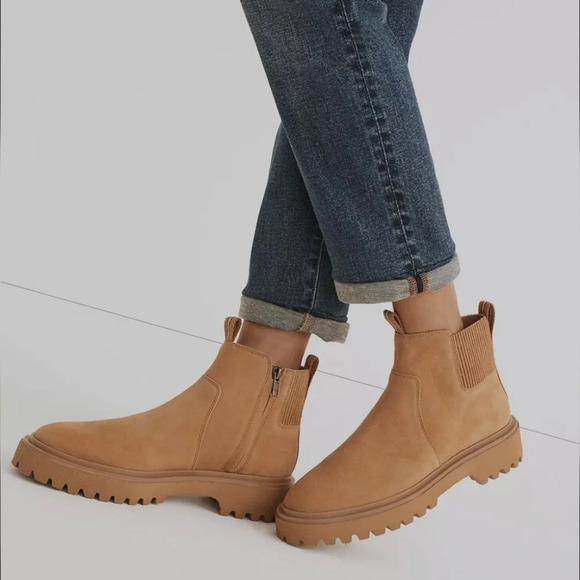 MADEWELL The Henry Lugsole ankle Boot bootie in  Suede size 9 - Picture 1 of 11